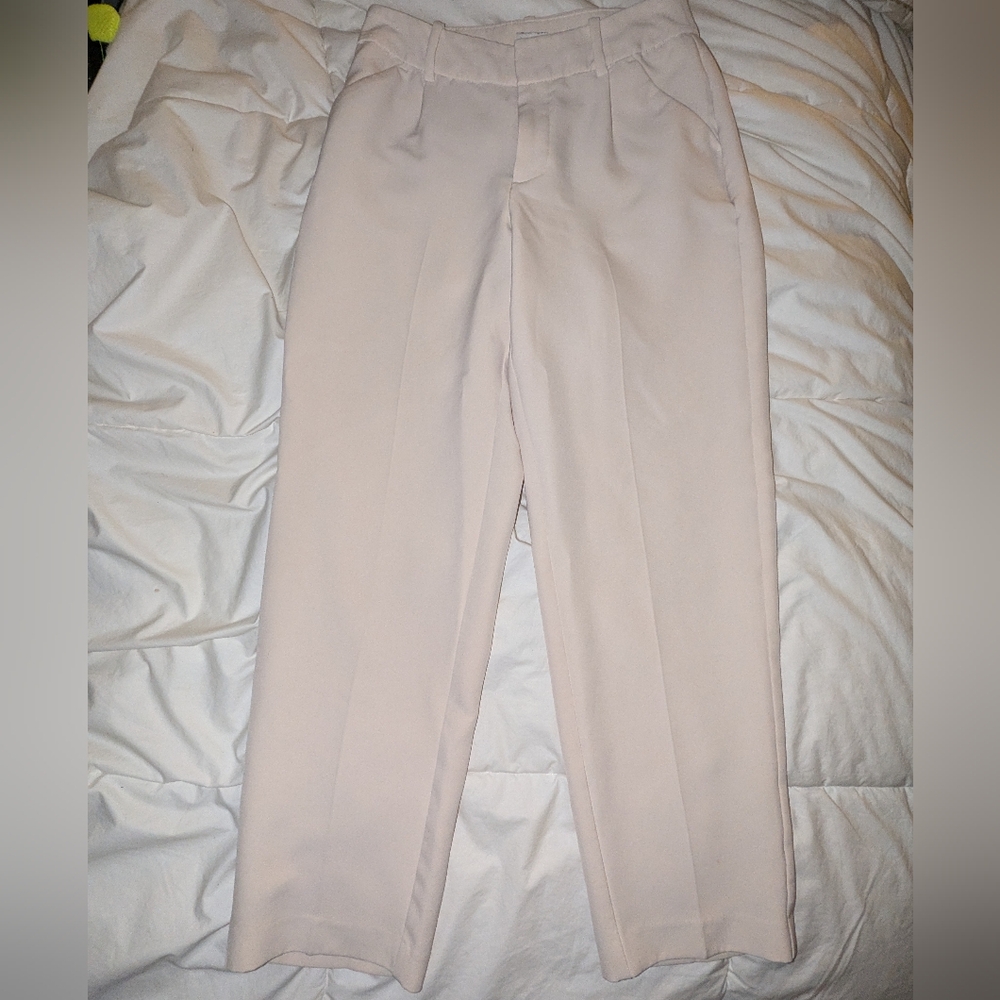 a new day Cream Dress Pants Straight-Leg